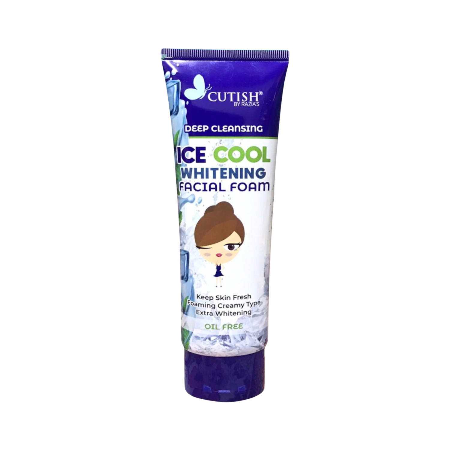 cutish-ice-cool-deep-cleansing-facial-foam-face-wash-100g