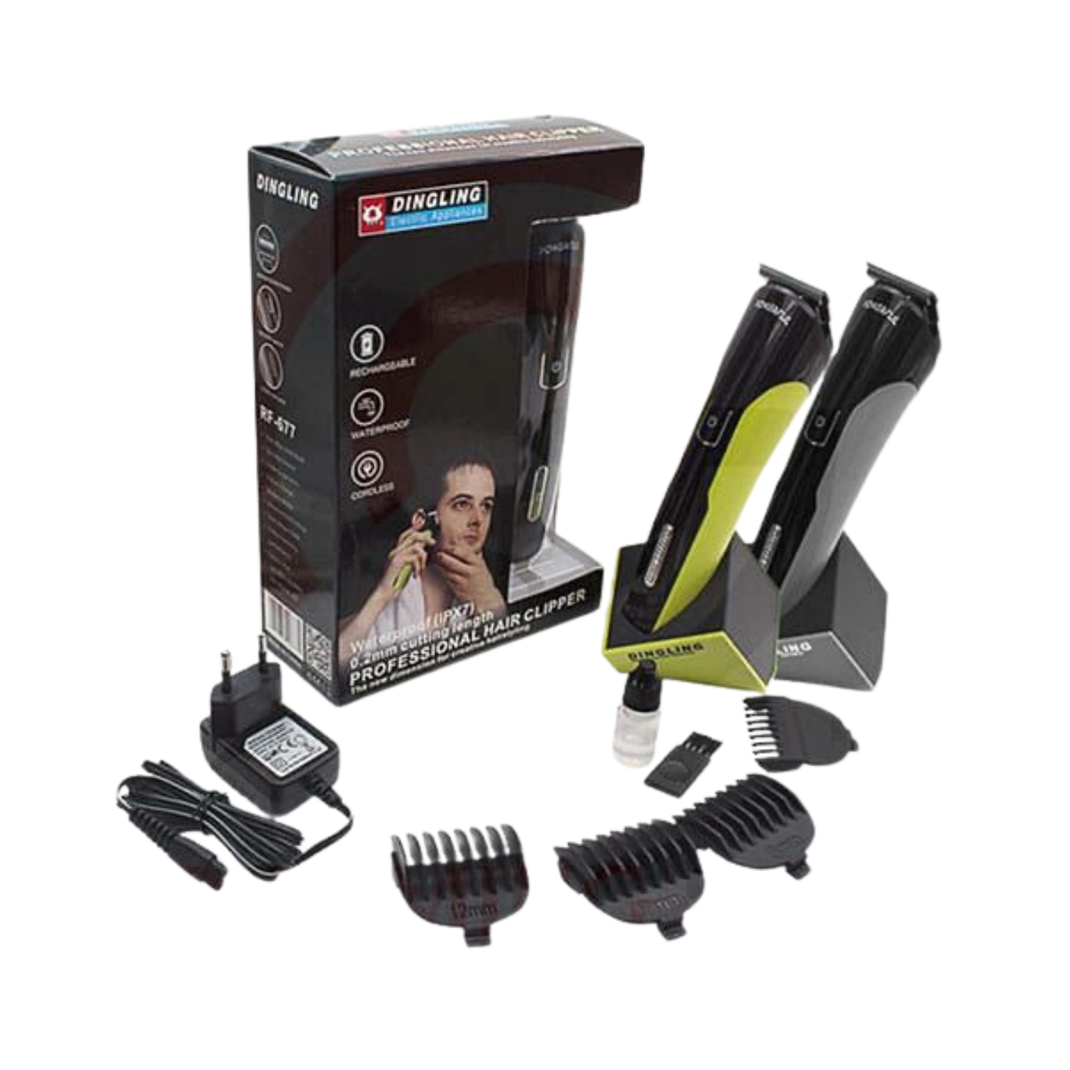 dingling-rechargeable-professional-waterproof-rf-677-cordless-hair-clipper