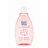 babi-mild-white-sakura-organic-head-body-baby-bath-180ml