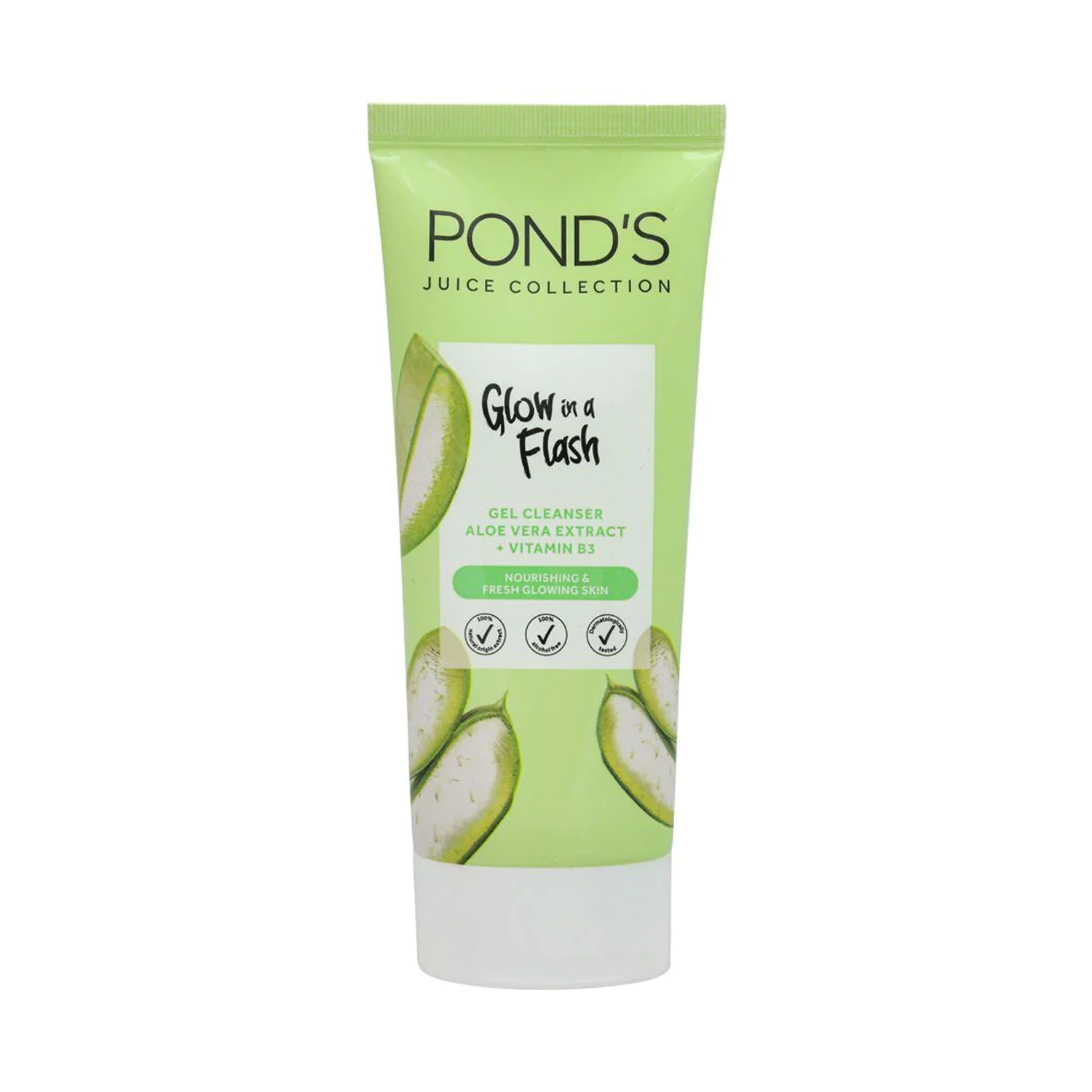 ponds-juice-collection-glow-in-a-flash-facial-cleanser-aloe-vera-extract-90g