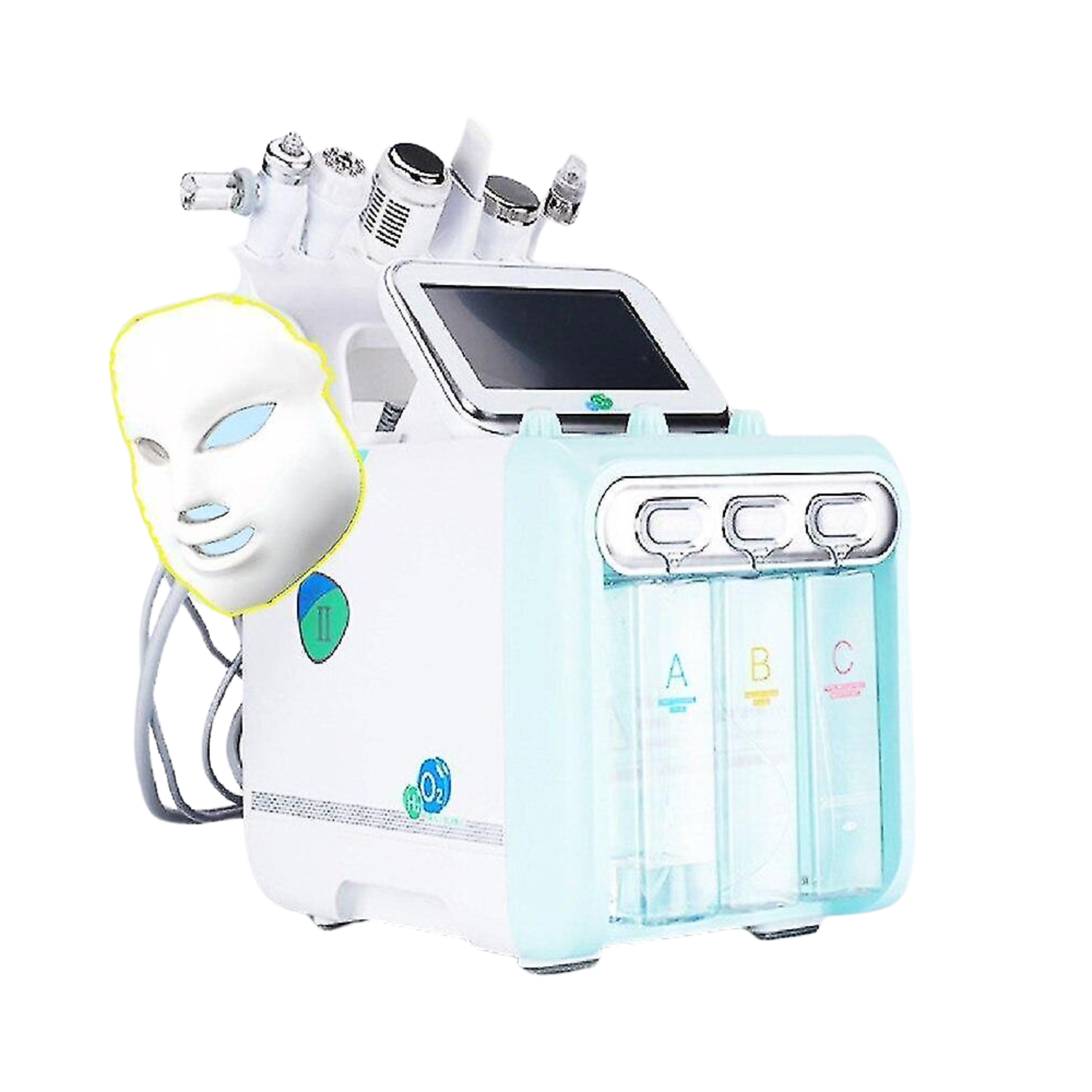 7 In 1 H2O2 Water Oxygen Jet Peel Hydra Facial Machine W006