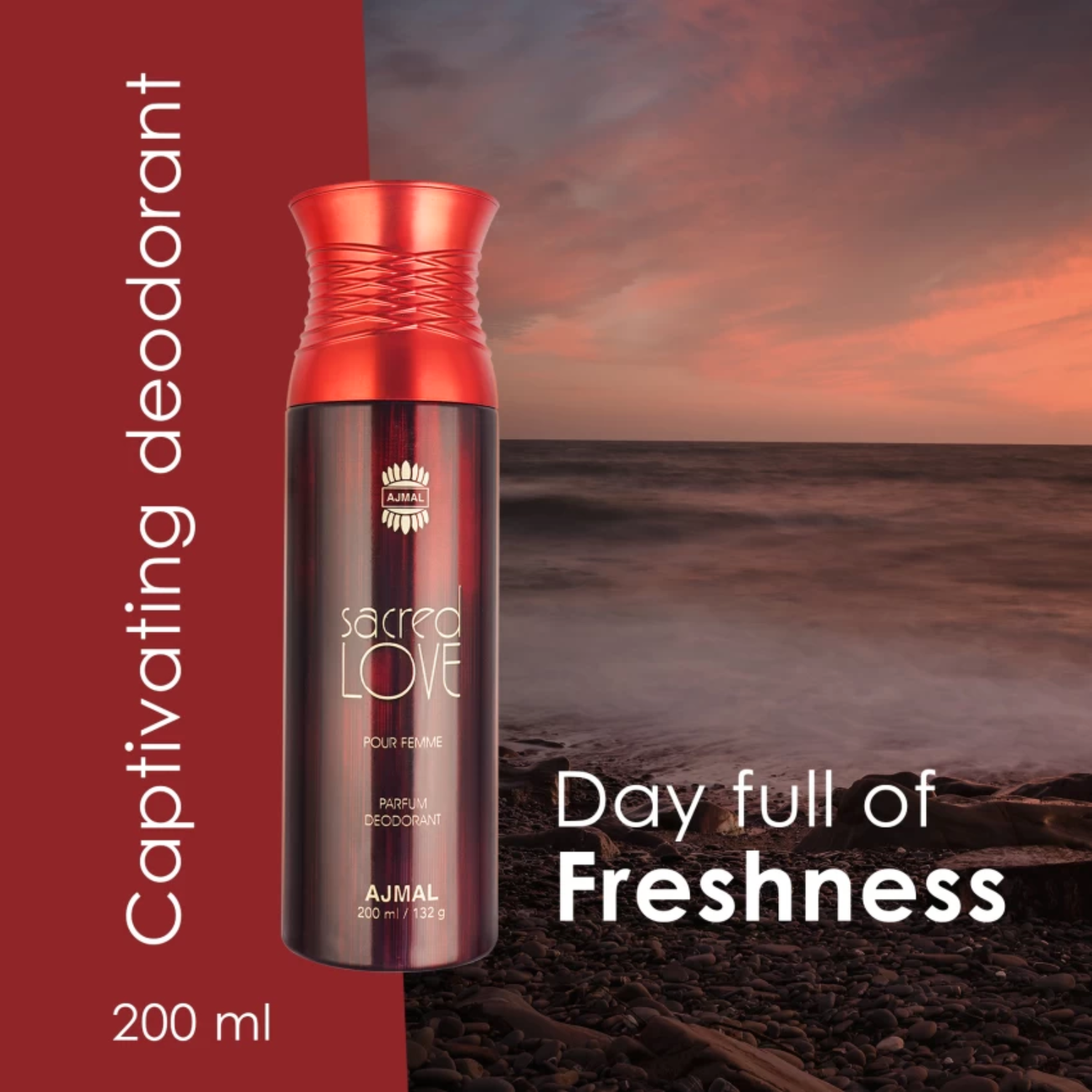 Ajmal Sacred Love Deodorant Body Spray For Women 200ml – Gift Point