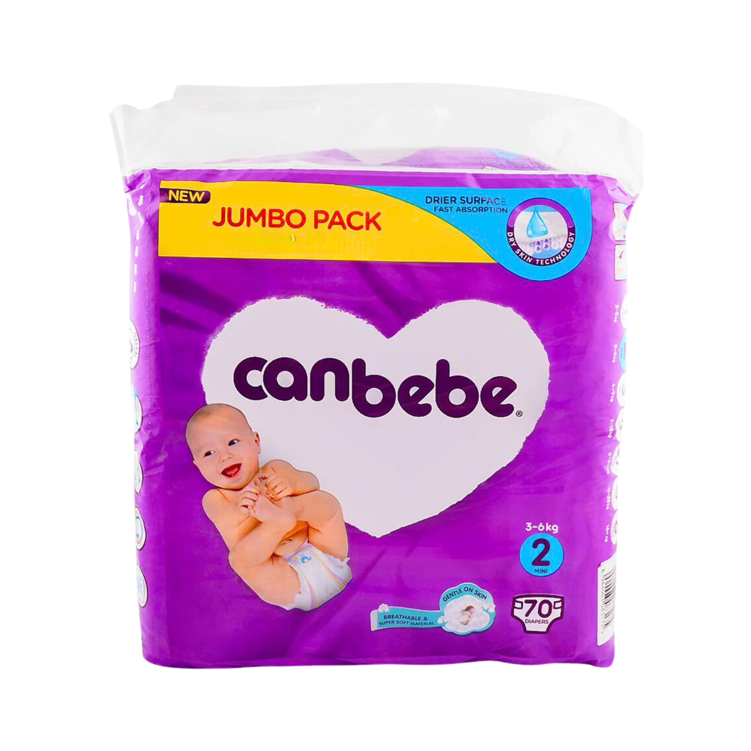 canbebe-diapers-comfort-dry-mini-2-3-6-kg-70-pcs