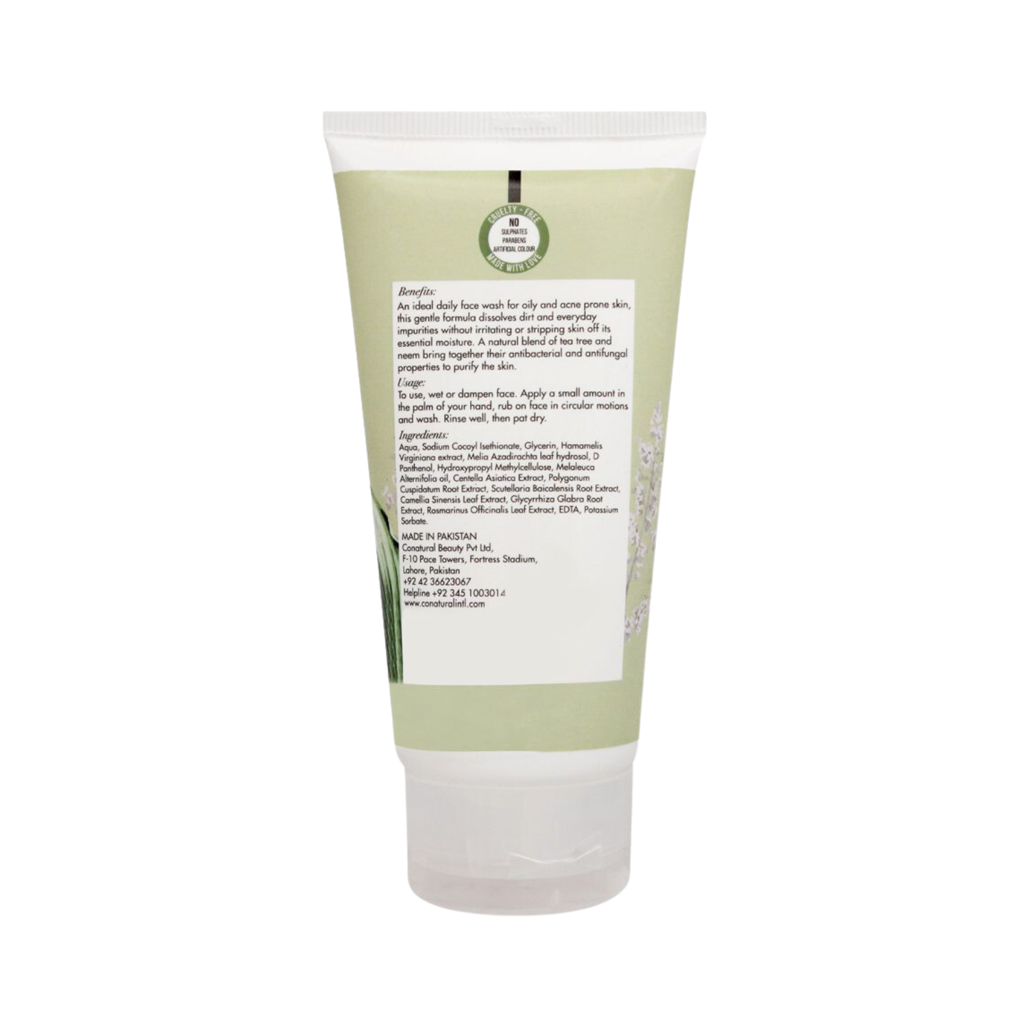 co-natural-tea-tree-neem-face-wash-150g