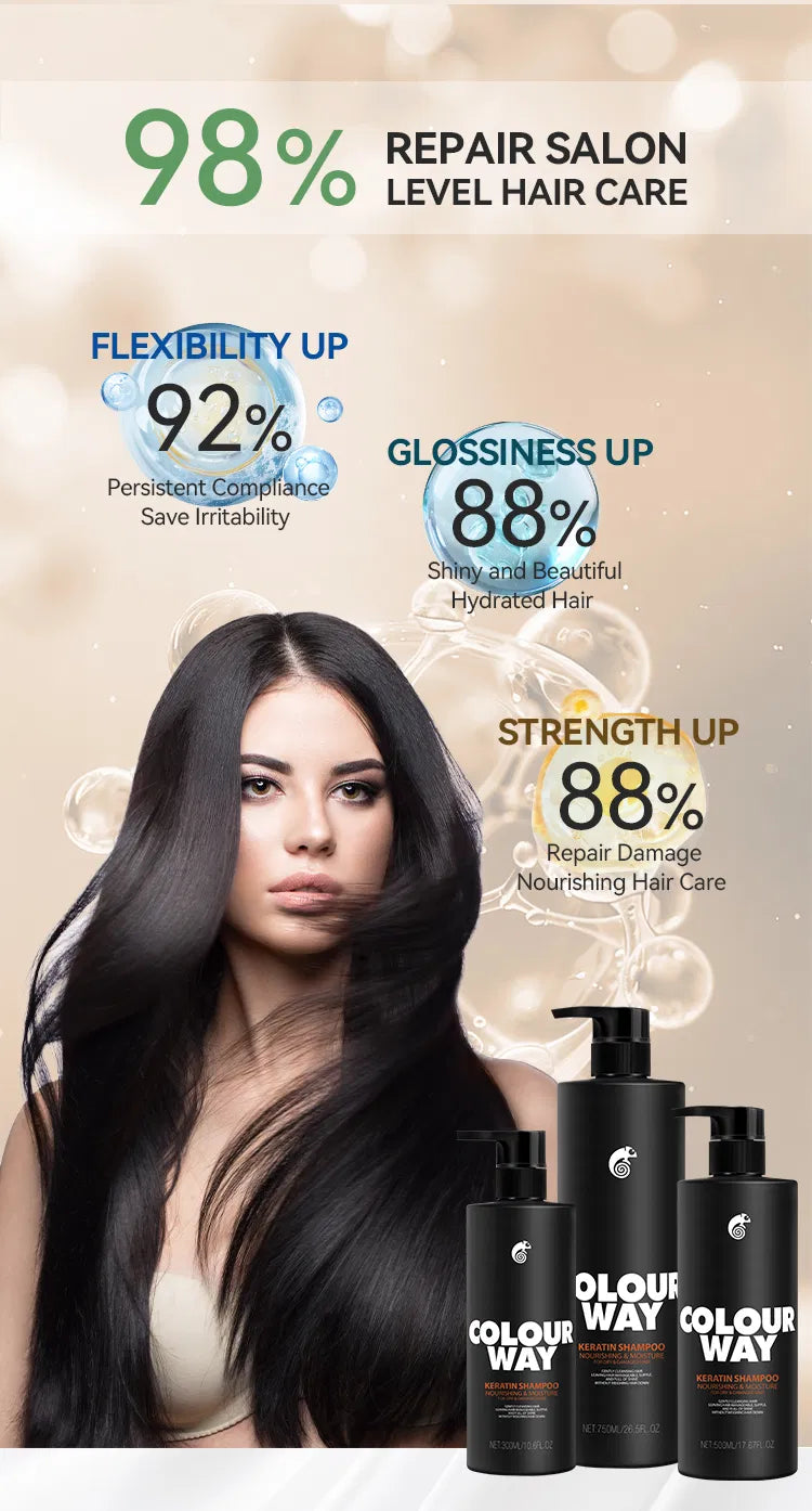 COLOURWAY Keratin Nourishing & Moisture Shampoo 300ml