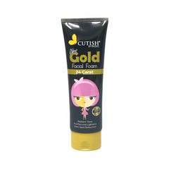 cutish-24-carat-gold-face-wash-facial-foam-cleanser-100g