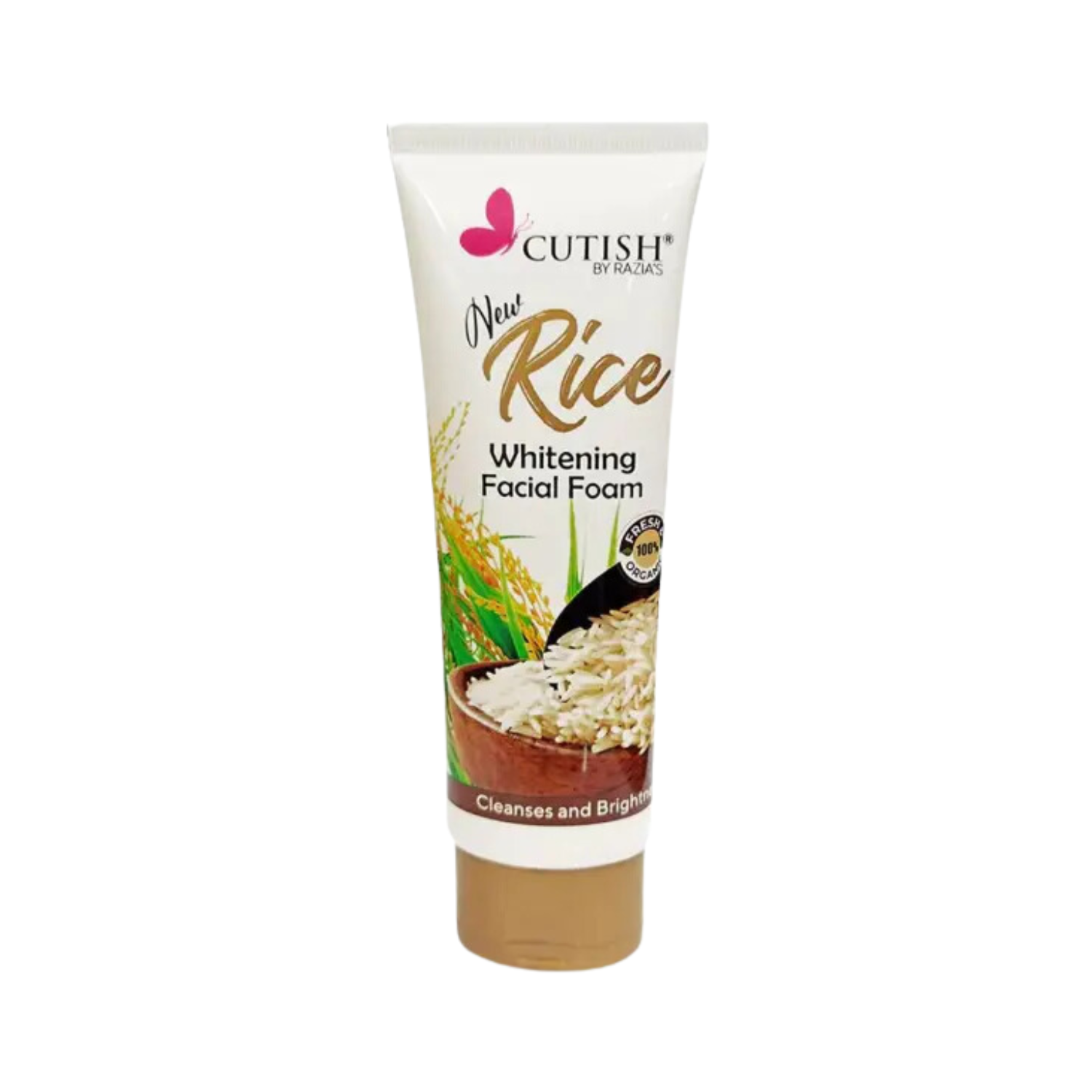 cutish-new-rice-whitening-facial-foam-100g