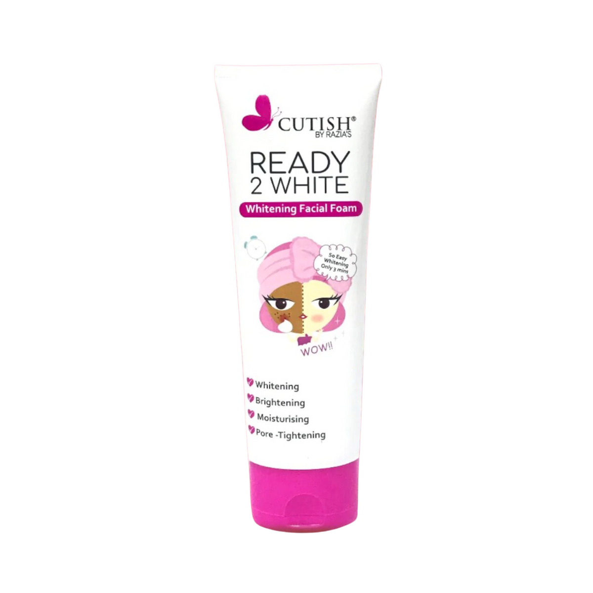 cutish-ready-2-white-face-wash-whitening-moisturizing-facial-foam-100g