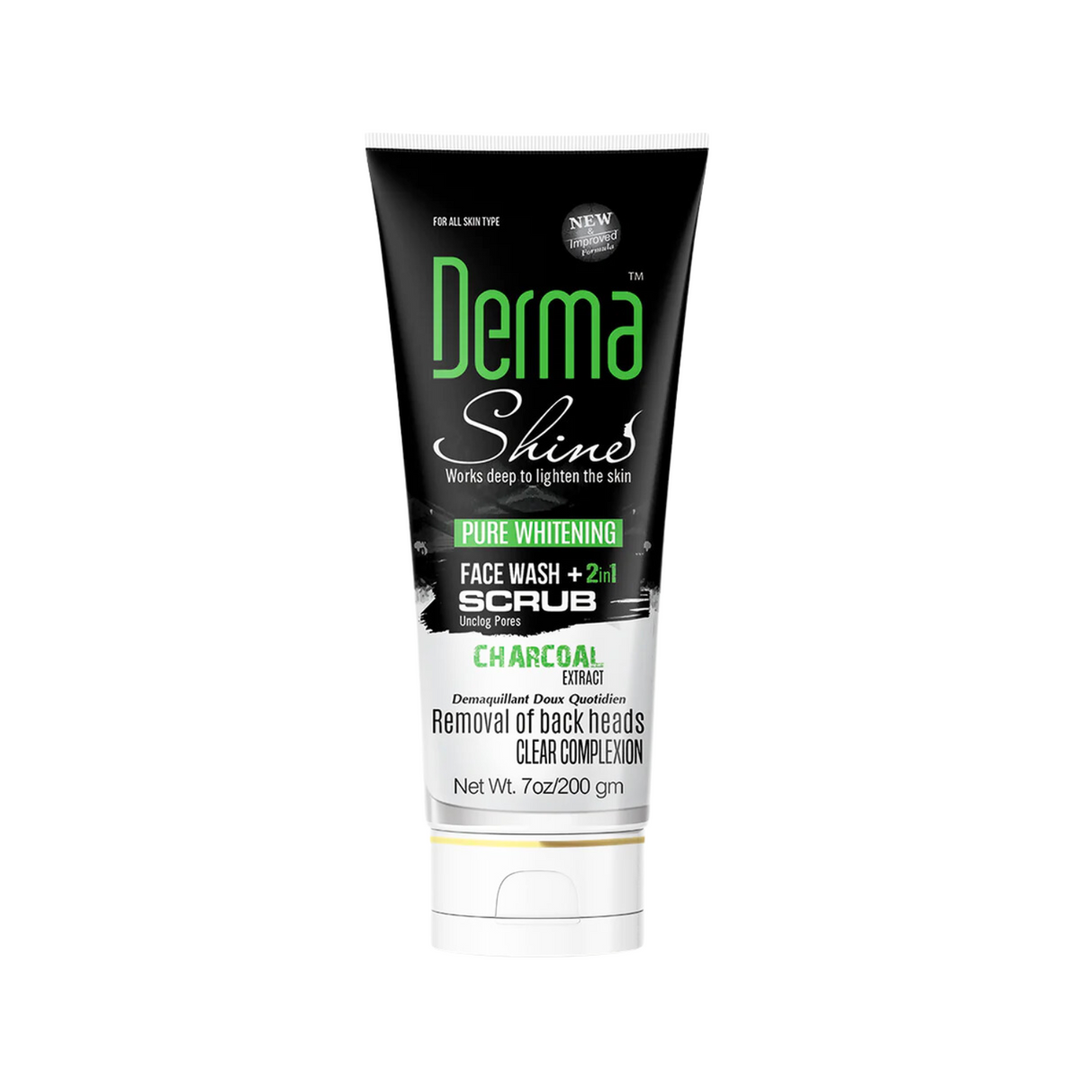 derma-shine-charcoal-face-wash-scrub-2-in-1-200g