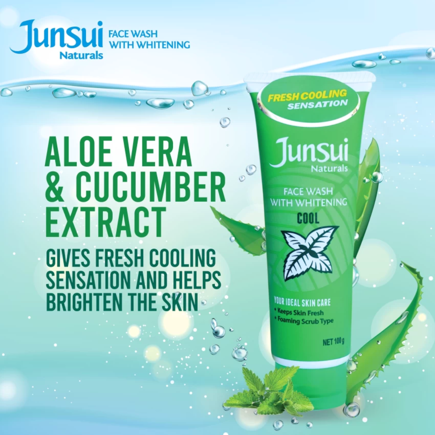 junsui-naturals-face-wash-with-whitening-cool-100g
