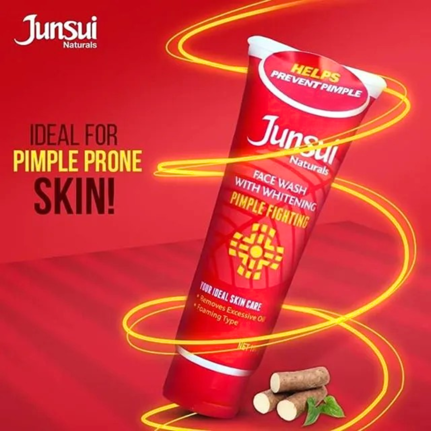 junsui-naturals-face-wash-with-whitening-pimple-fighting-100g