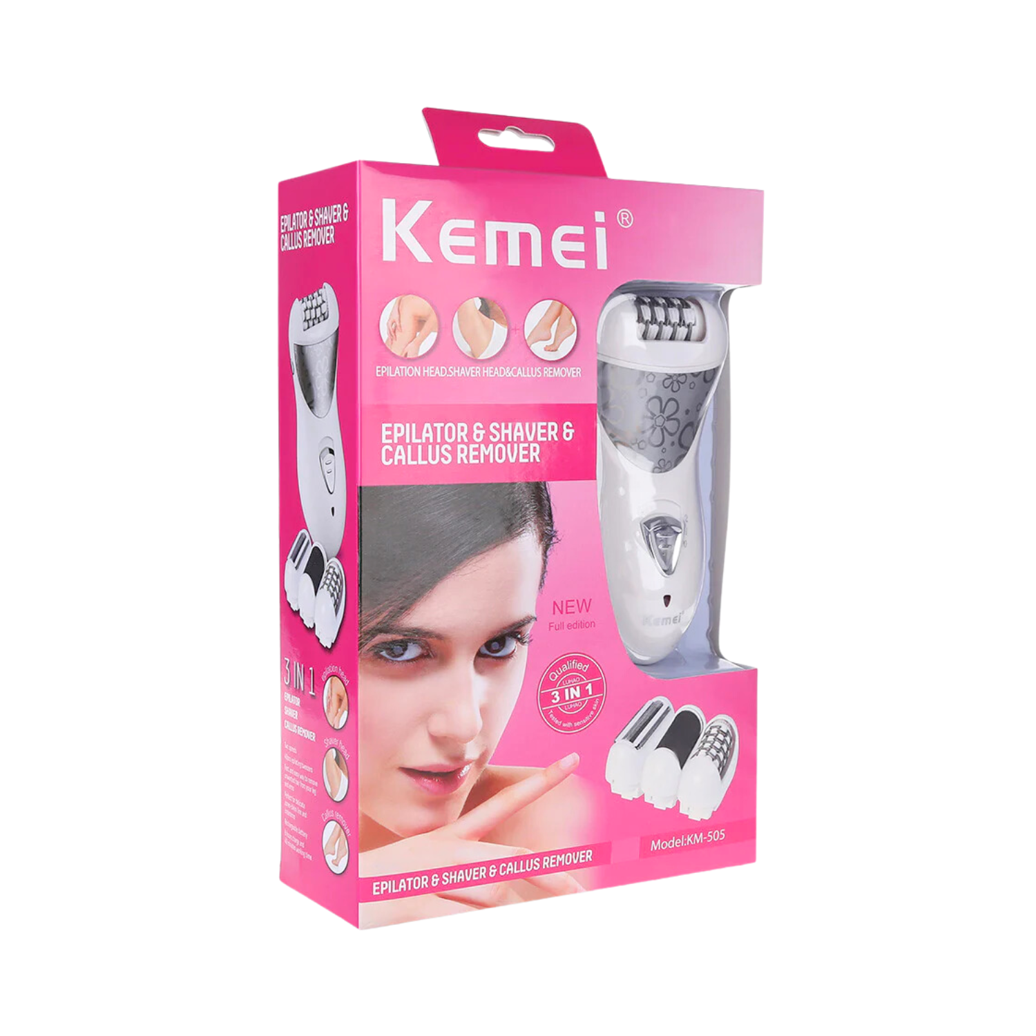 kemei-3-in-1-rechargeable-cordless-epilator-hair-remover-km-505