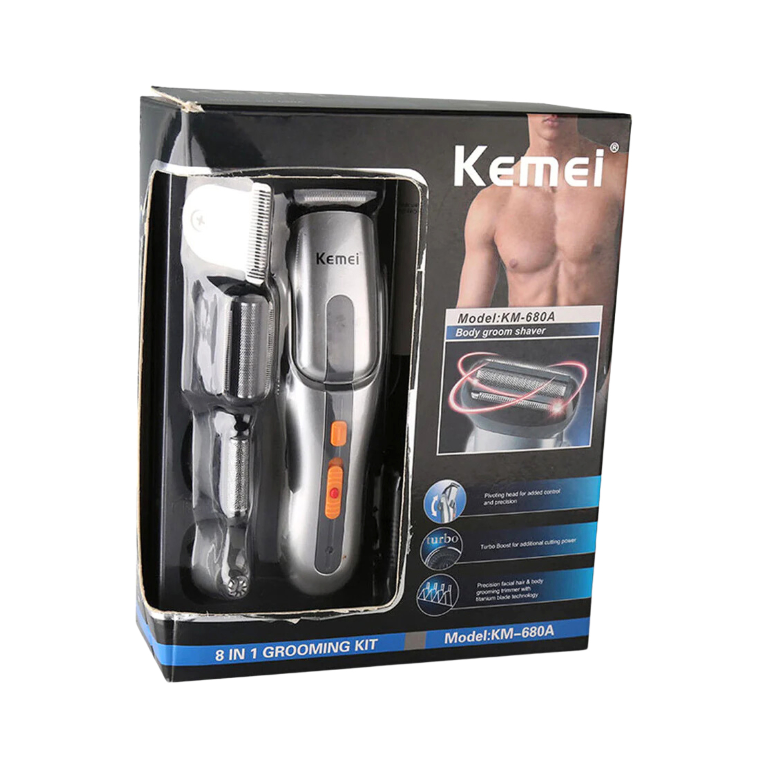 kemei-km-680a-8-in-1-grooming-kit-shaver-trimmer-for-men