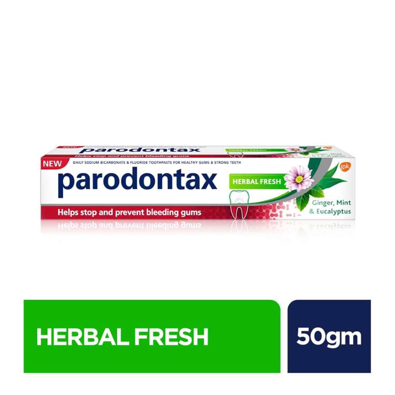 Parodontax Herbal Fresh Ginger, Mint & Eucalyptus Toothpaste 50g