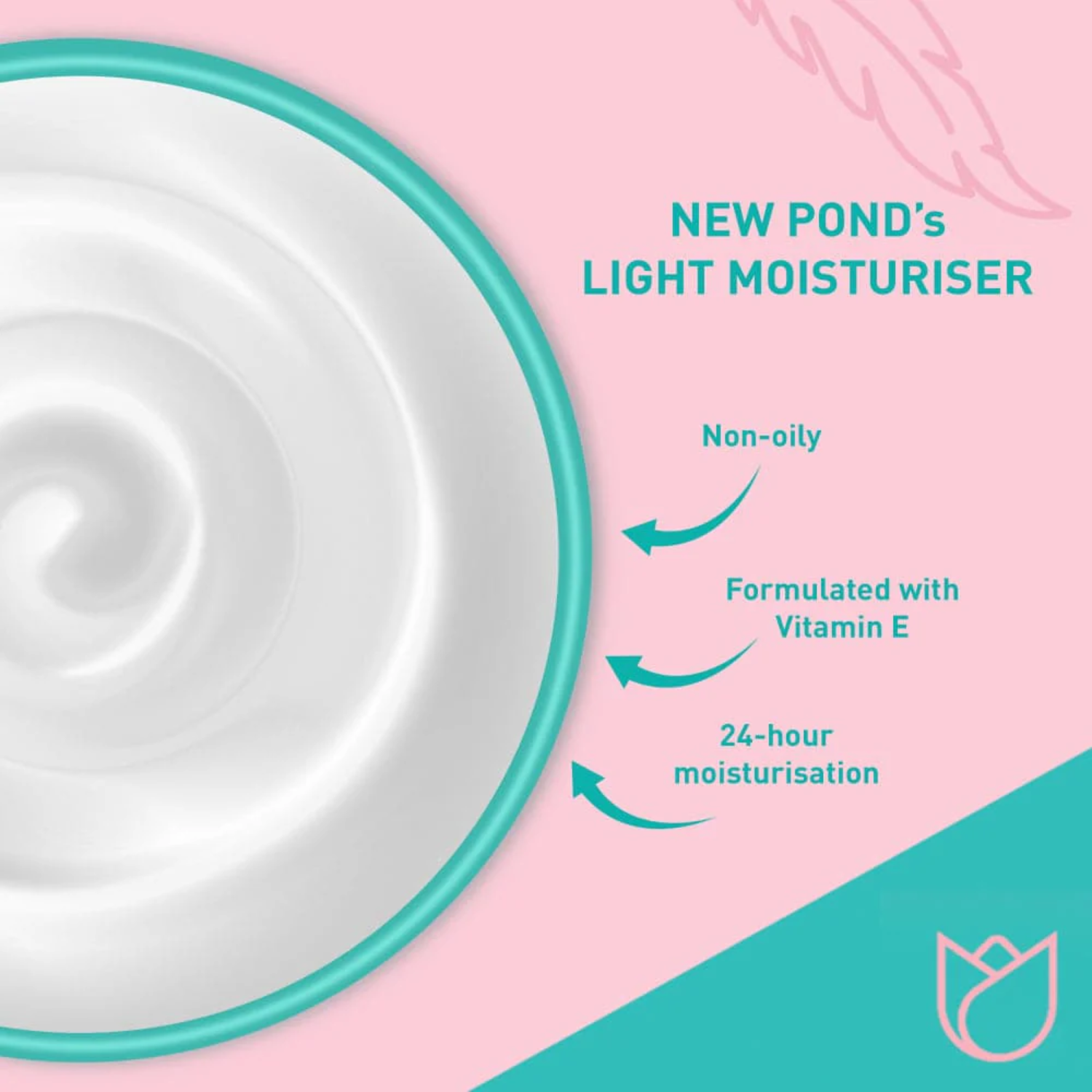 Ponds Light Moisturiser Soft Glowing Skin Cream, 75g