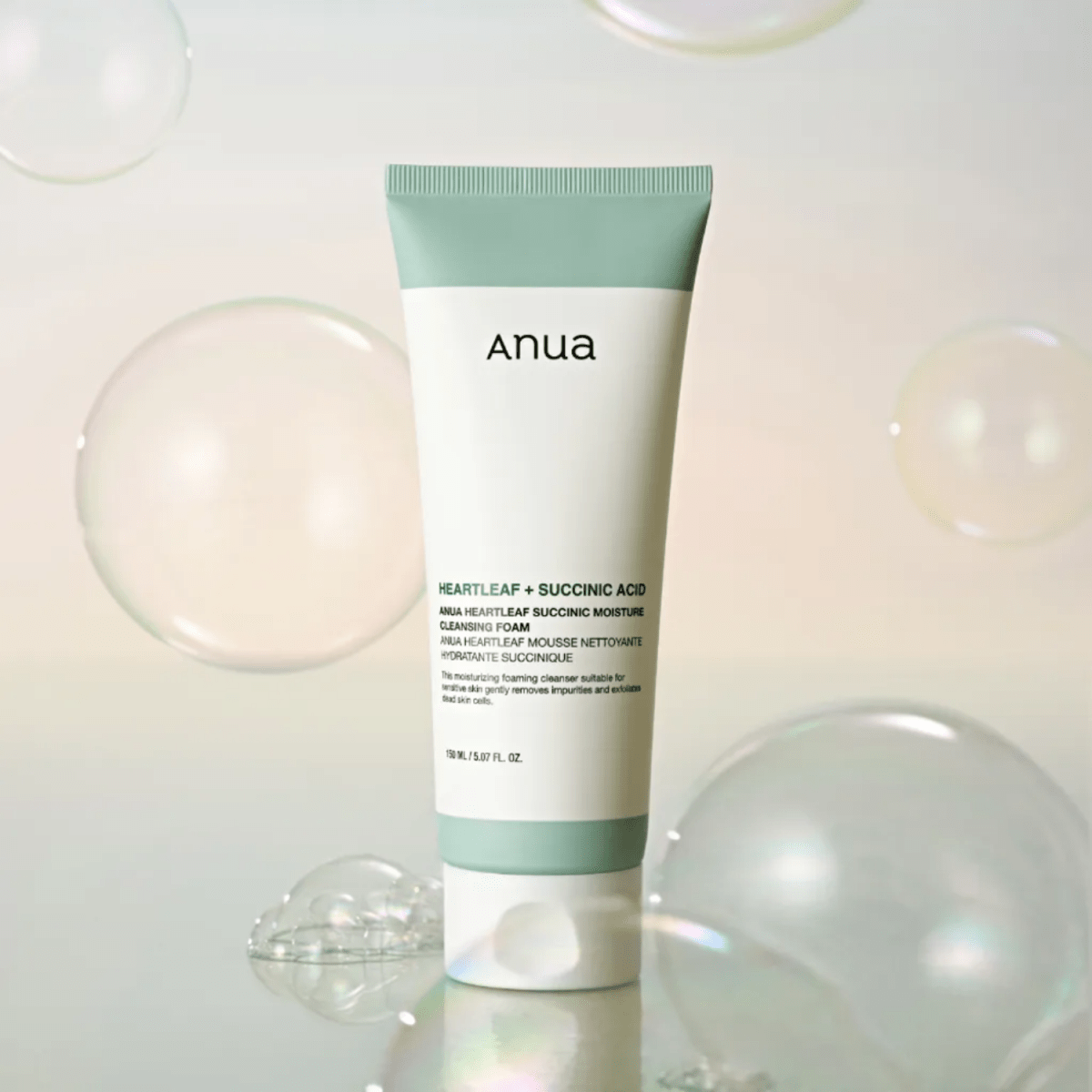 Anua Heartleaf Succinic Moisture Cleansing Foam 150ml - Gift Point