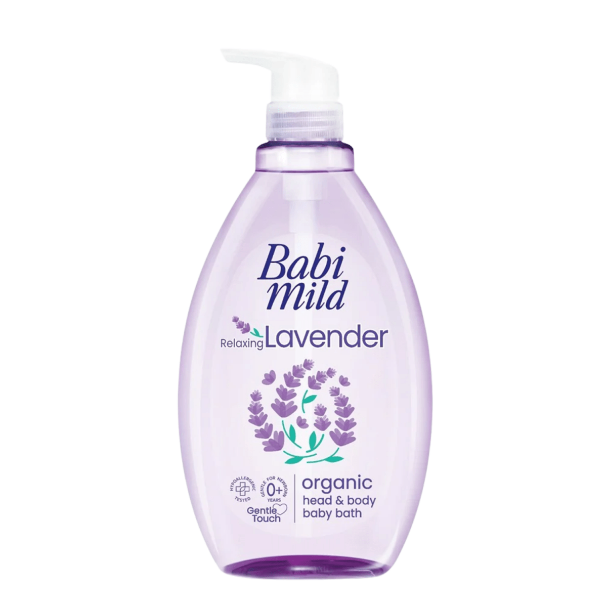 Babi Mild Relaxing Lavender Organic Head & Body Baby Bath 800ml - Gift Point