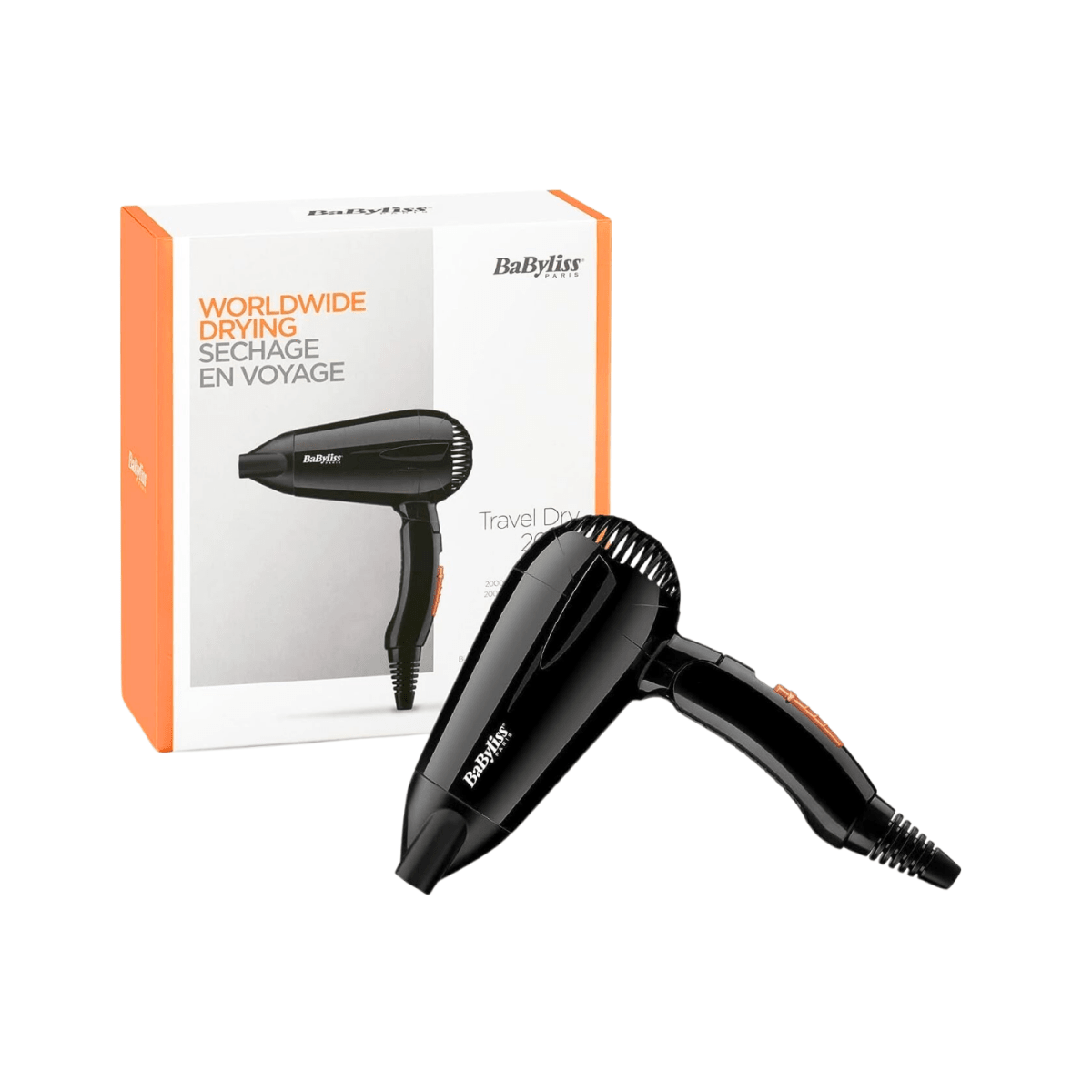 BaByliss 5344U Travel 2000W Hair Dryer - Gift Point