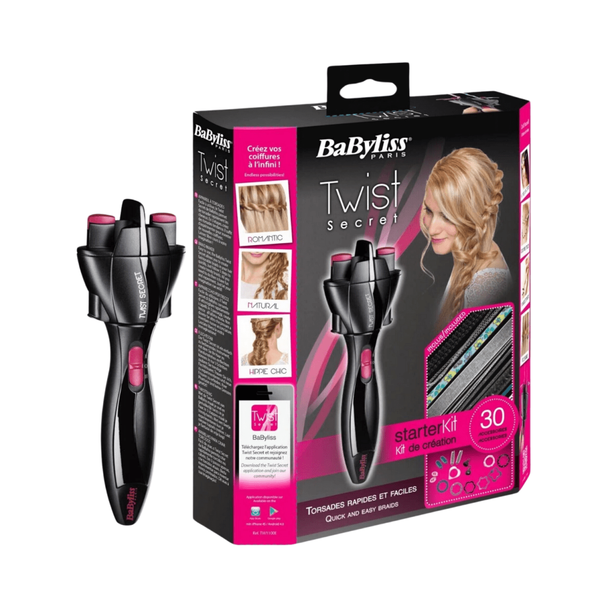 Babyliss Electric Hair Styler Starter Kit For Quick Braids Hair Curler - Gift Point