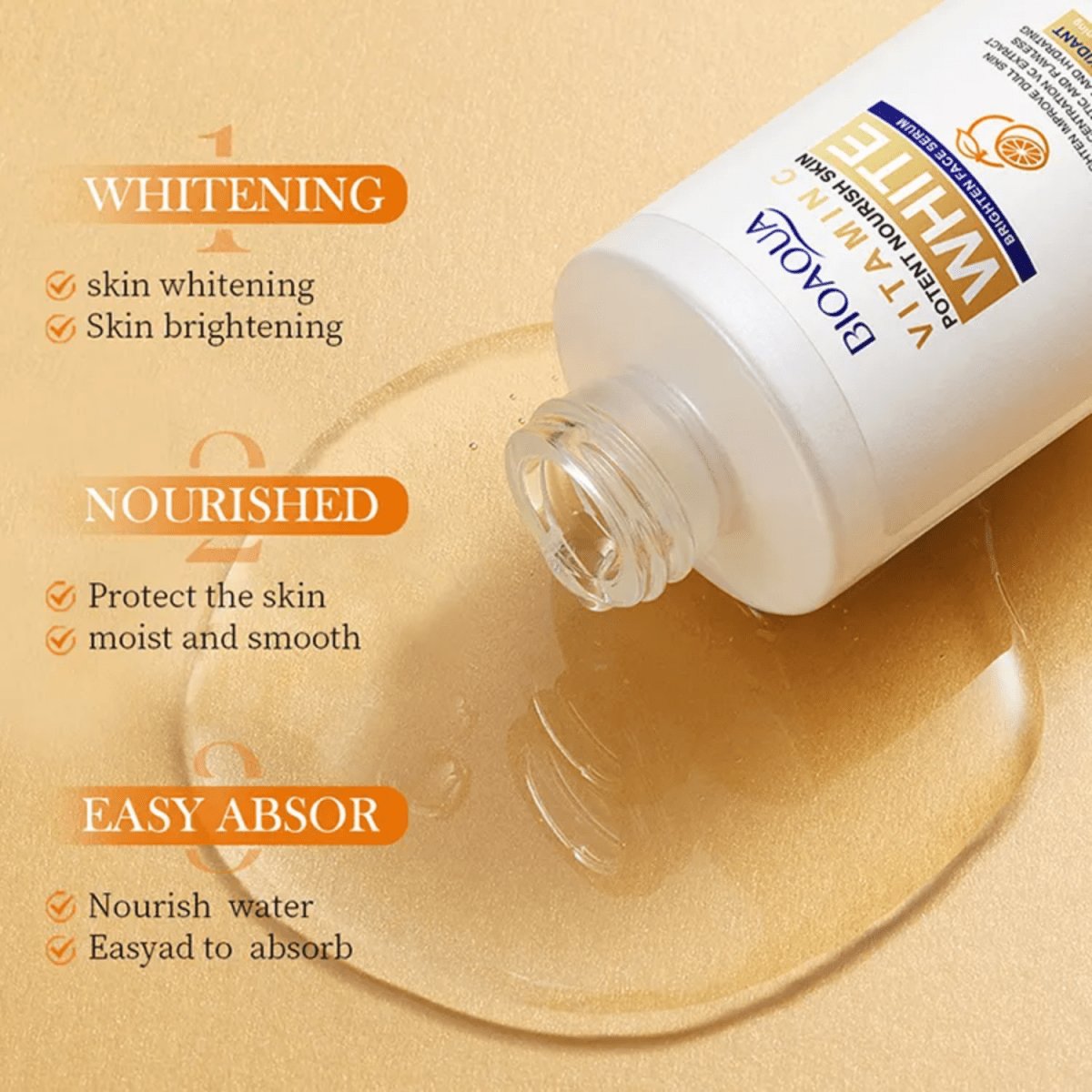 Bioaqua Vitamin C White Brighten Face Serum 30ml - Gift Point