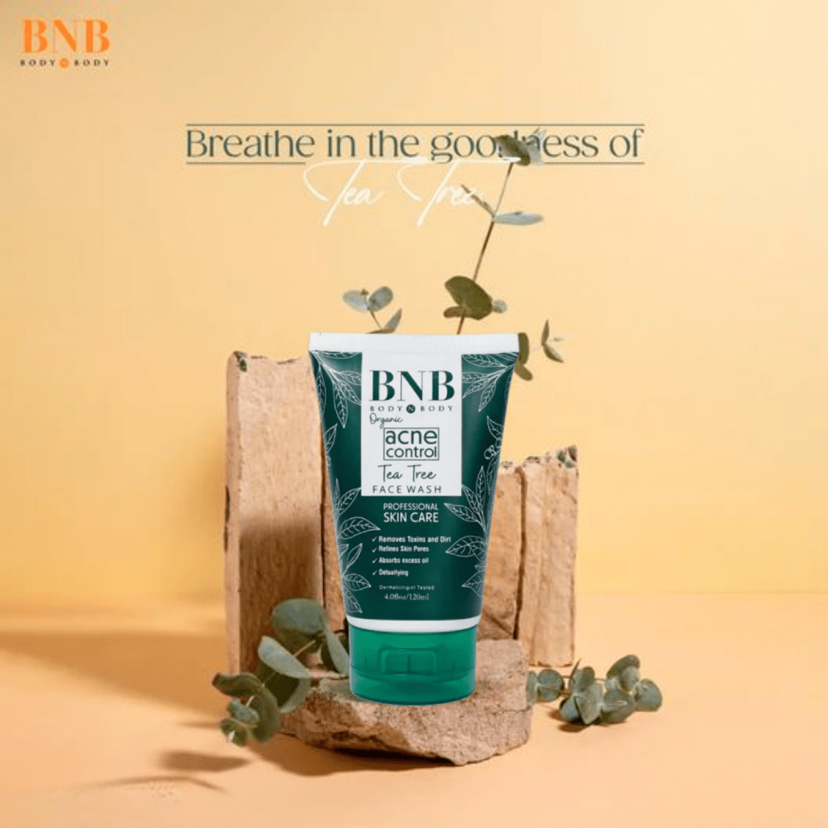 BNB Organic Acne Tea Tree Face Wash 120ml - Gift Point