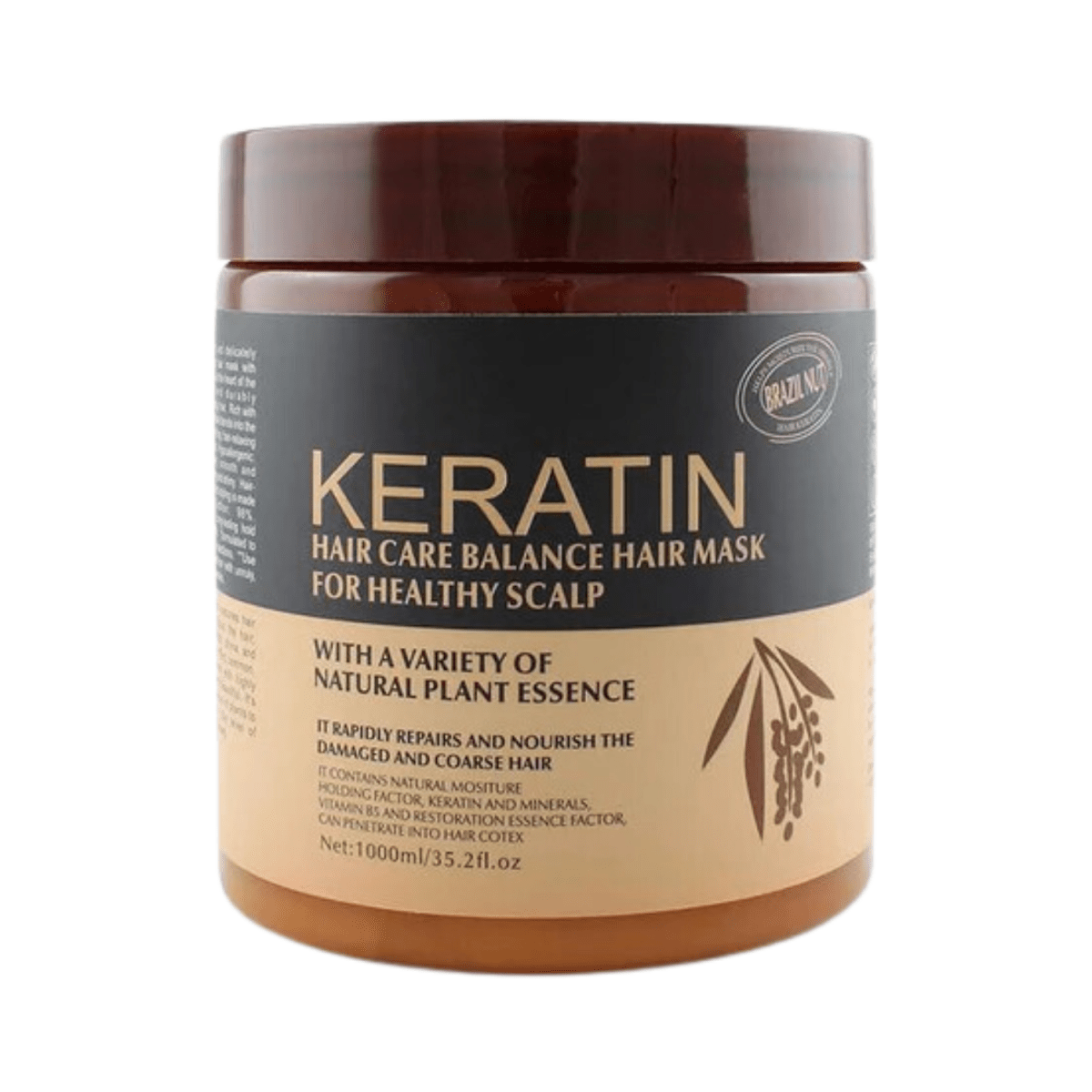 Brazil Nut Keratin Hair Care Balance Keratin Hair Mask 1000ml - Gift Point