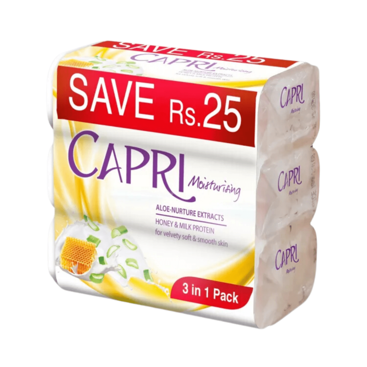 Capri Aloe-Nature Extracts Soap 3 in 1, 120g - Gift Point
