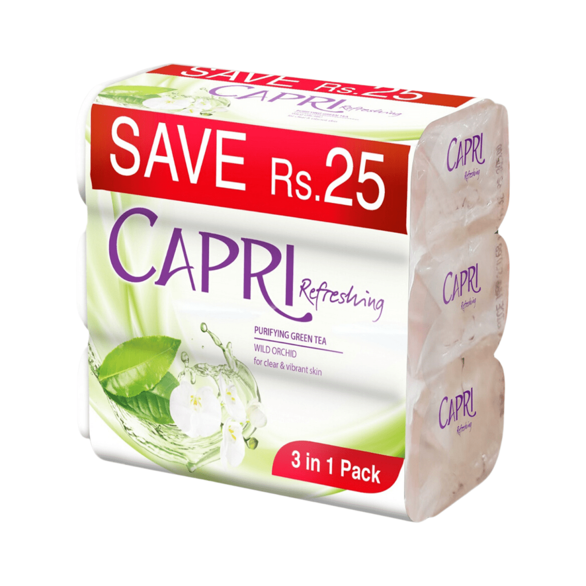 Capri Purifying Green Tea Soap 3 in 1, 120g - Gift Point