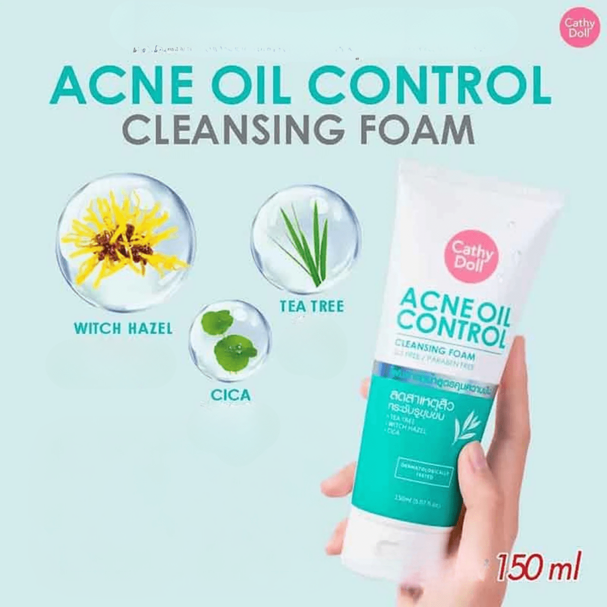 Cathy Doll Acne Oil Control Cleansing Foam 150ml - Gift Point