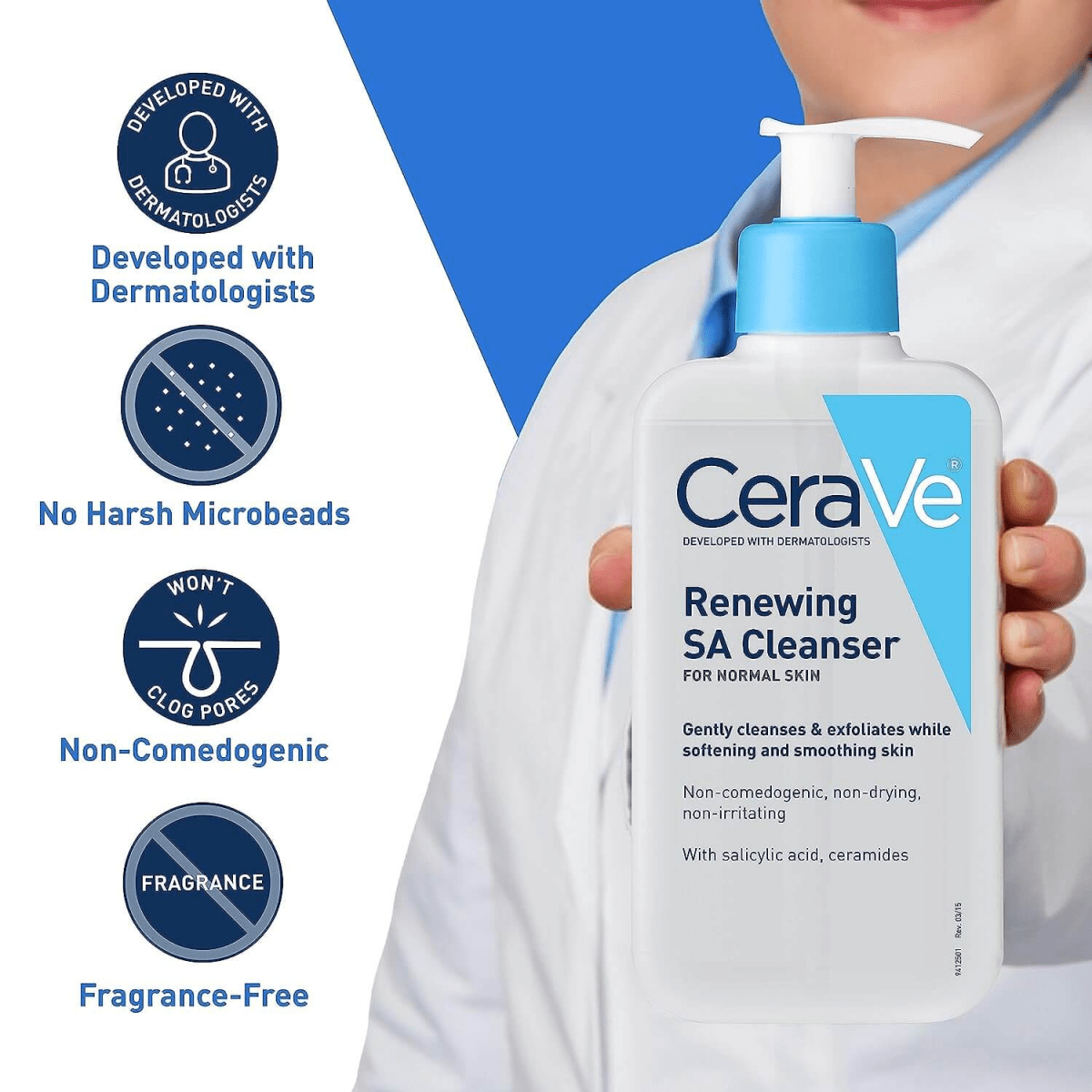 CeraVe Renewing Sa Cleanser For Normal Skin 237ml USA - Gift Point