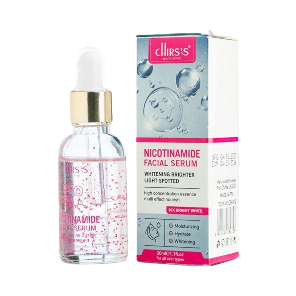Chirs's Nicotinamide Facial Serum 30ml - Gift Point