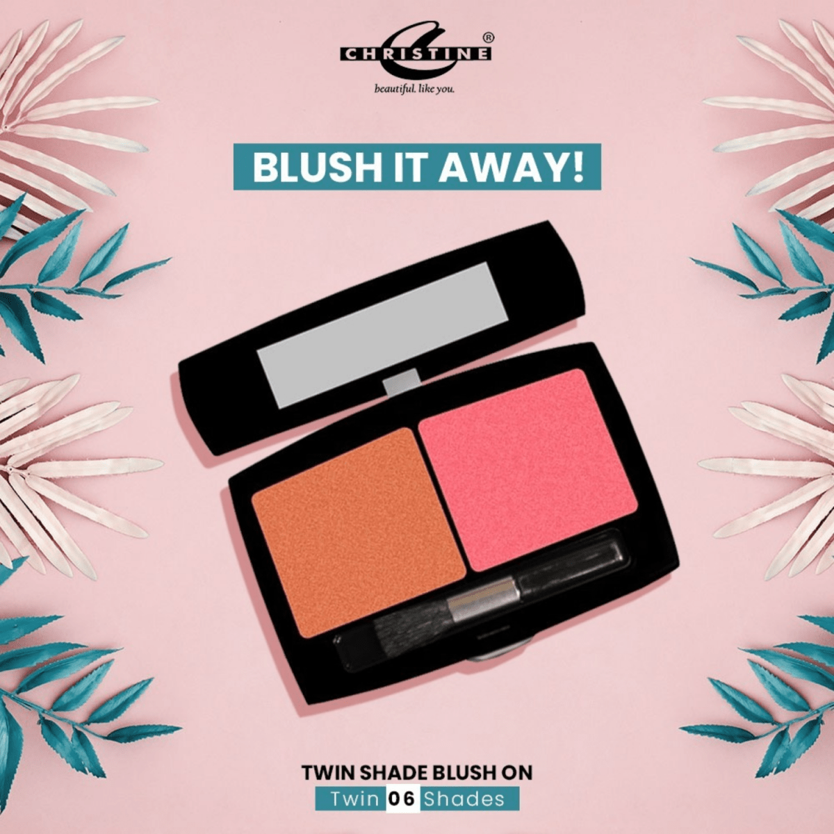 Christine Blush On 2 in 1 Kit 02 - Gift Point