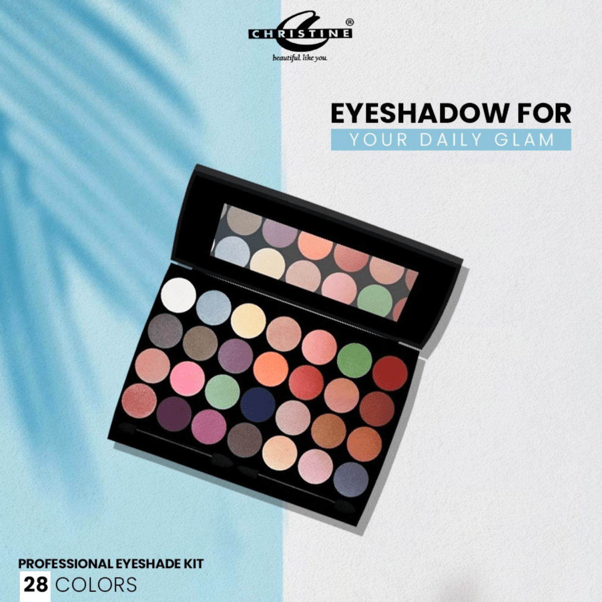 Christine Professional Eye Shade 28 Colors Kit 02 - Gift Point