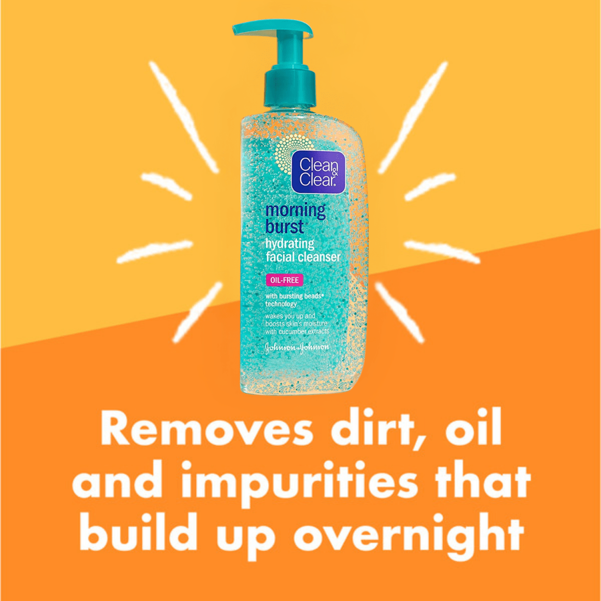 Clean & Clear Morning Burst Oil Free Hydrating Cleanser, 240ml - Gift Point