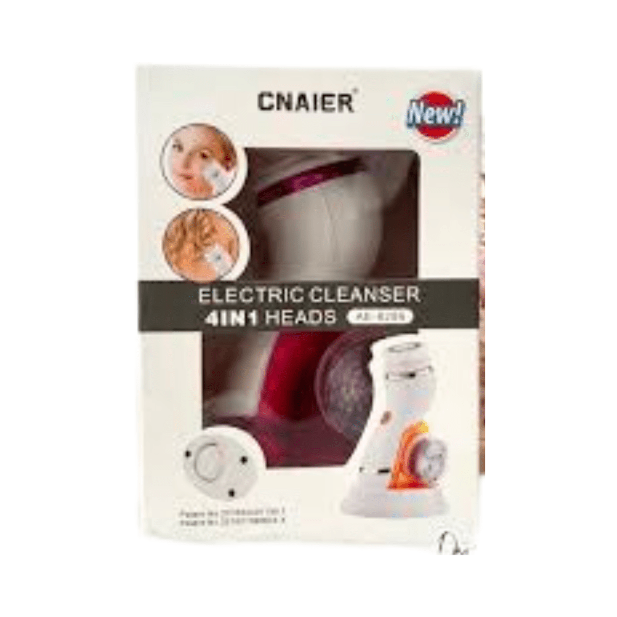 Cnaier Face Cleansing Brush 4in 1 Heads ae-8286 - Gift Point