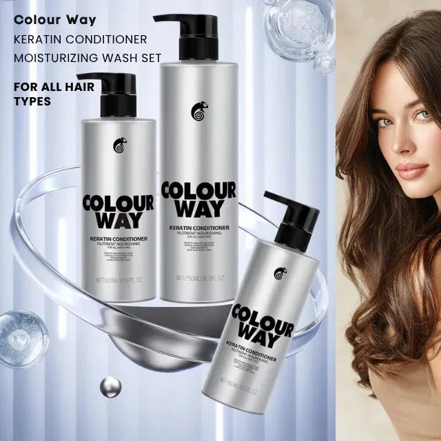 COLOURWAY Keratin Nutrient Nourishing Conditioner For All Hair Types 300ml - Gift Point