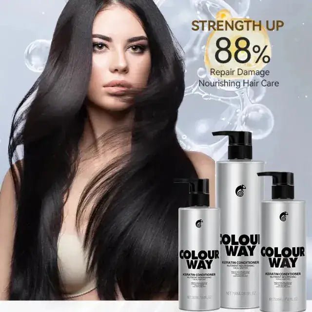 COLOURWAY Keratin Nutrient Nourishing Conditioner For All Hair Types 500ml - Gift Point