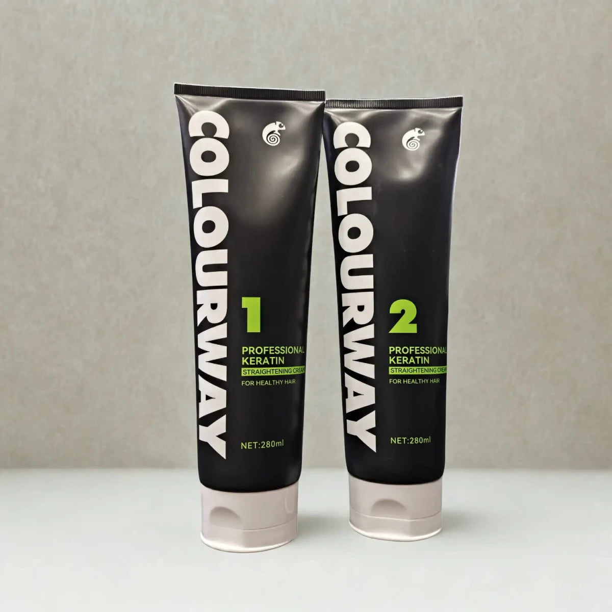 COLOURWAY Professional Keratin Straightening Cream For Damaged Hairs 280ml*2 - Gift Point
