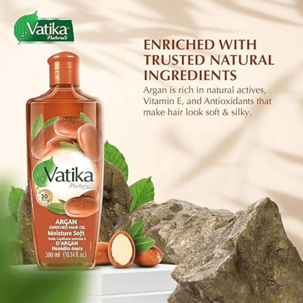 Dabur Vatika Argan Enriched Hair Oil 100ml - Gift Point