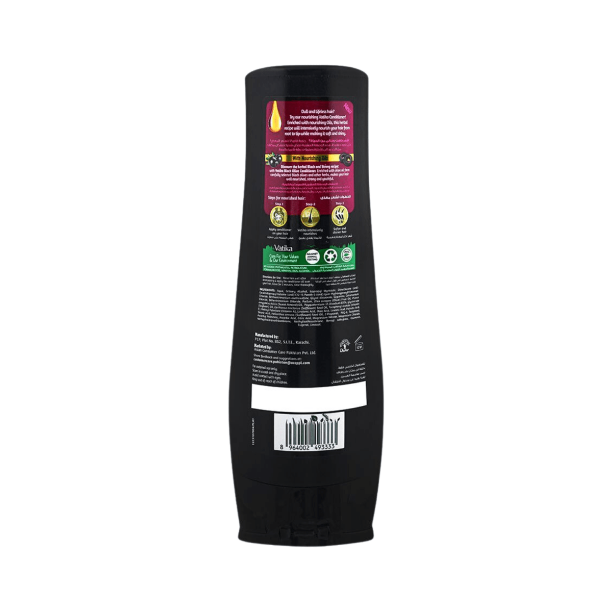 Dabur Vatika Black Olive Black & Strong Nourishing Oils Conditioner 180ml - Gift Point