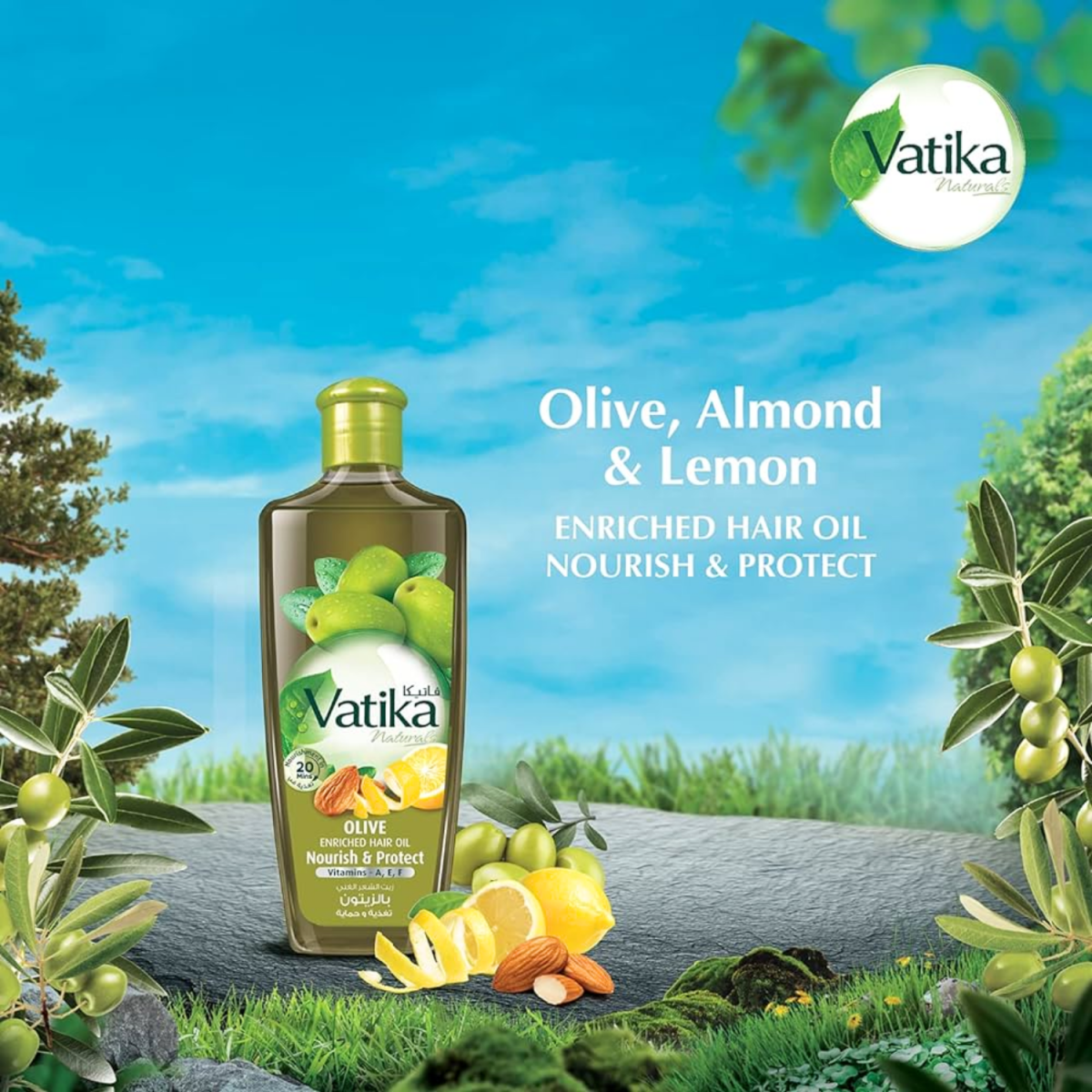 Dabur Vatika naturals Olive Enriched Hair Oil 200ml - Gift Point
