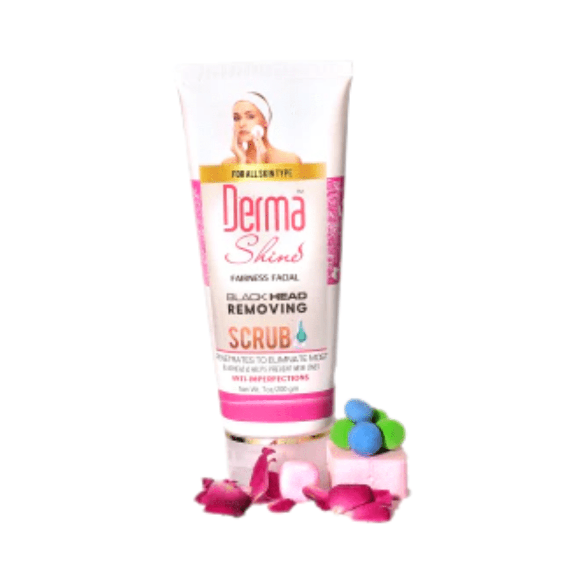Derma Shine Fairness Facial Black head Removing Scrub 200ml - Gift Point