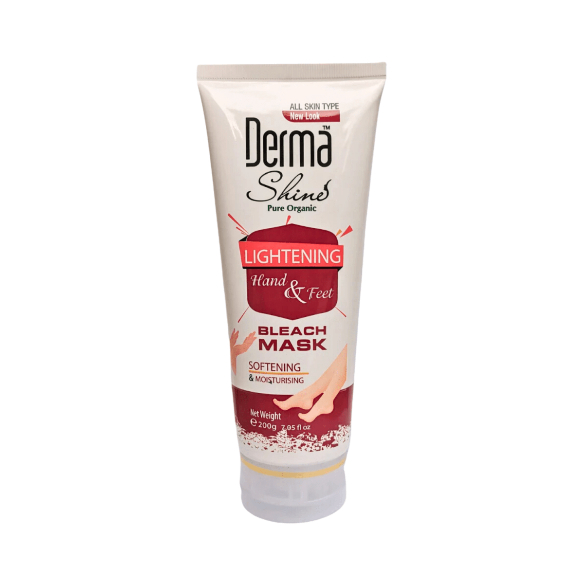 Derma Shine Hand and Feet Lightening Bleach Mask 200g - Gift Point