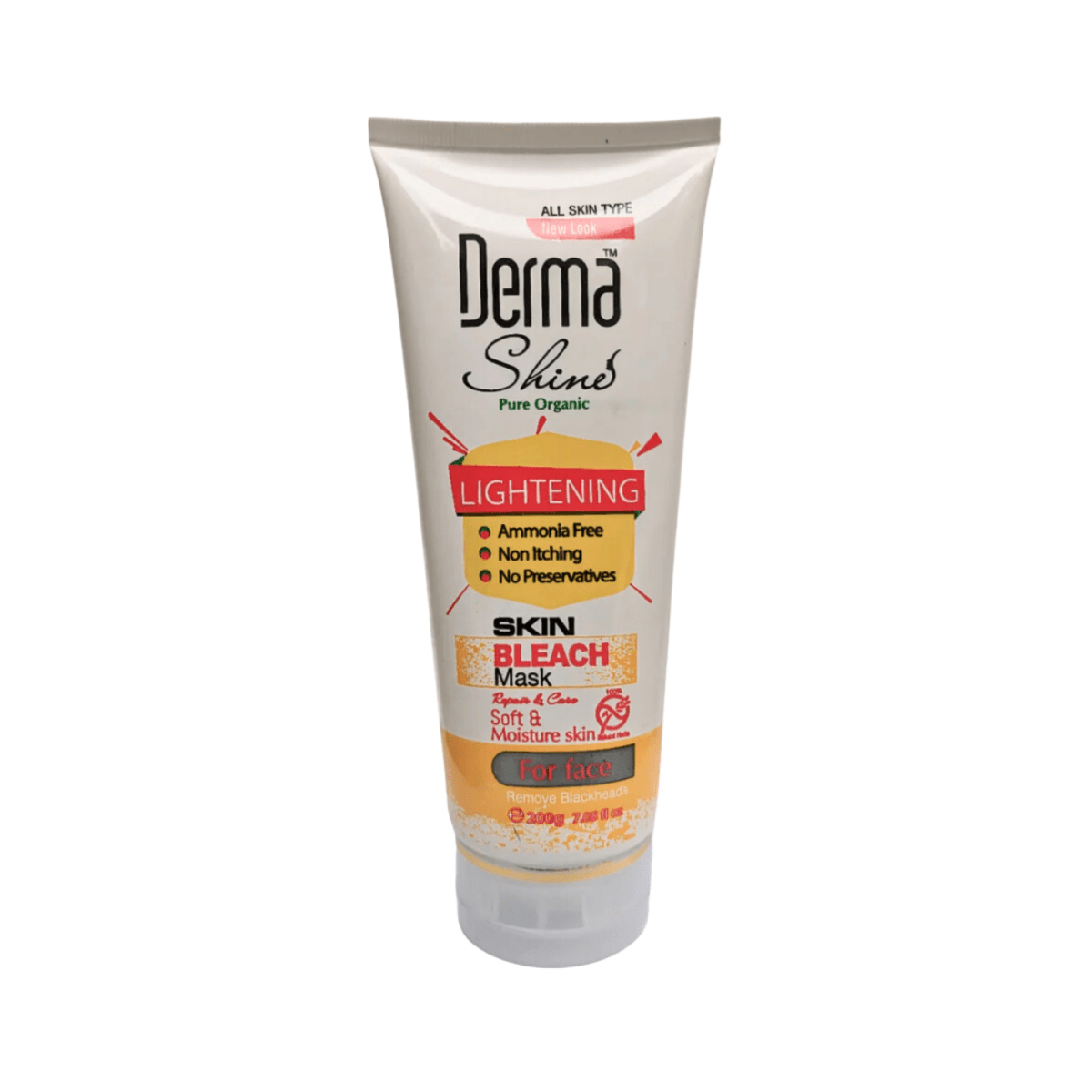 Derma Shine Pure Organic Lightening Skin Bleach Mask 200g - Gift Point