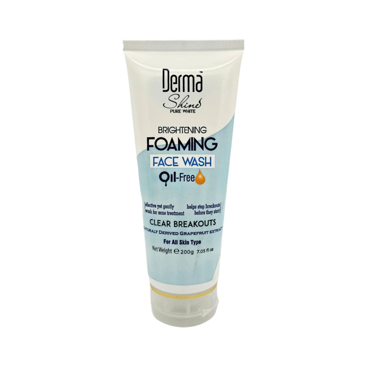 Derma Shine Pure White Brightening Foaming Face Wash 200g - Gift Point