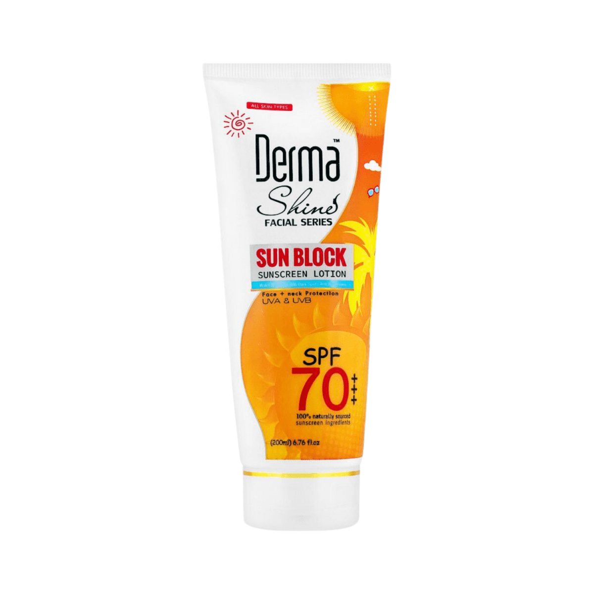 Derma Shine Sunblock SPF 70 200ml - Gift Point