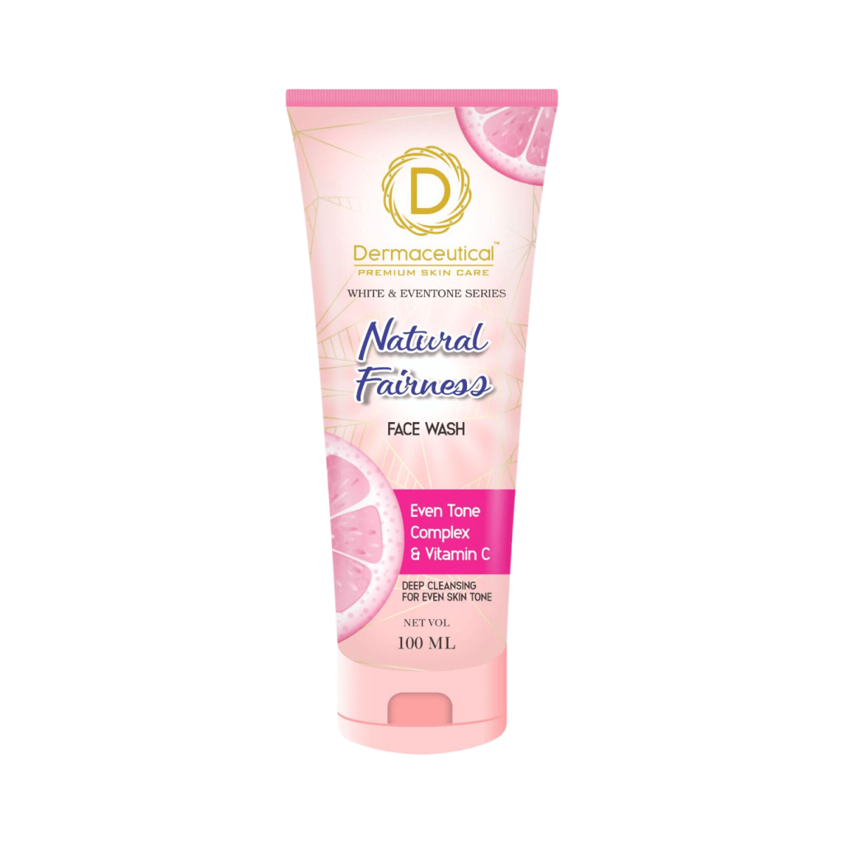 Dermacutical Premium Skin Care Natural Fairness Face Wash Vitamin C, 100ml - Gift Point