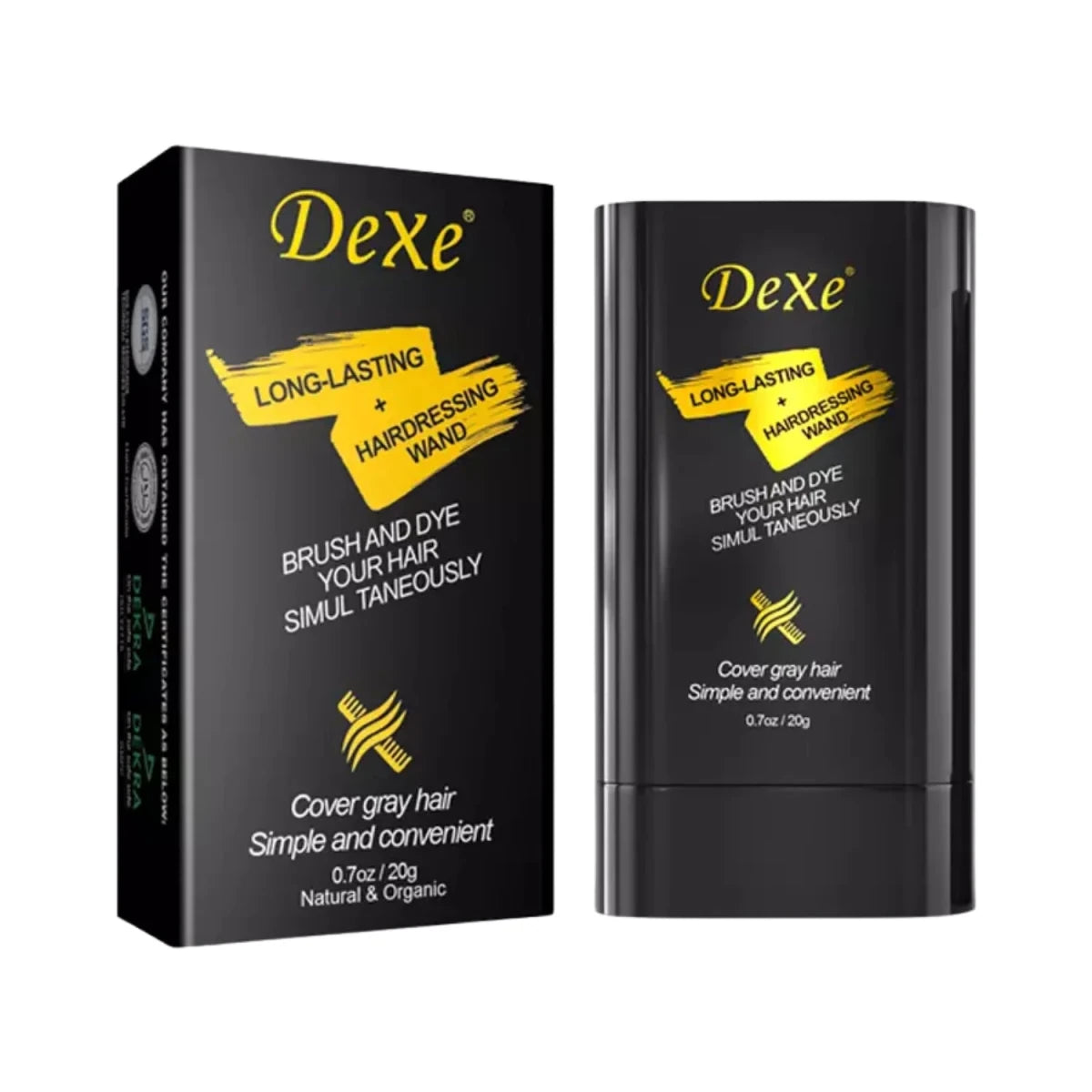 Dexe Long Lasting HairDressing Wand Brownish Black 20g - Gift Point