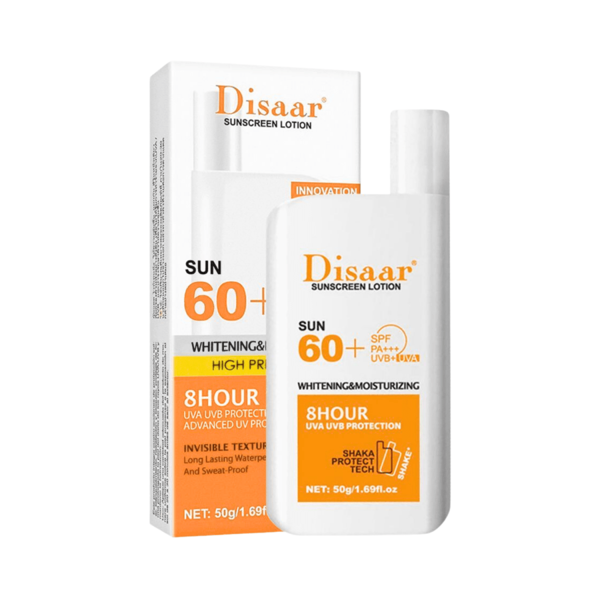 Disaar Whitening & Moisturizing SPF60 Sunscreen Lotion 50g - Gift Point