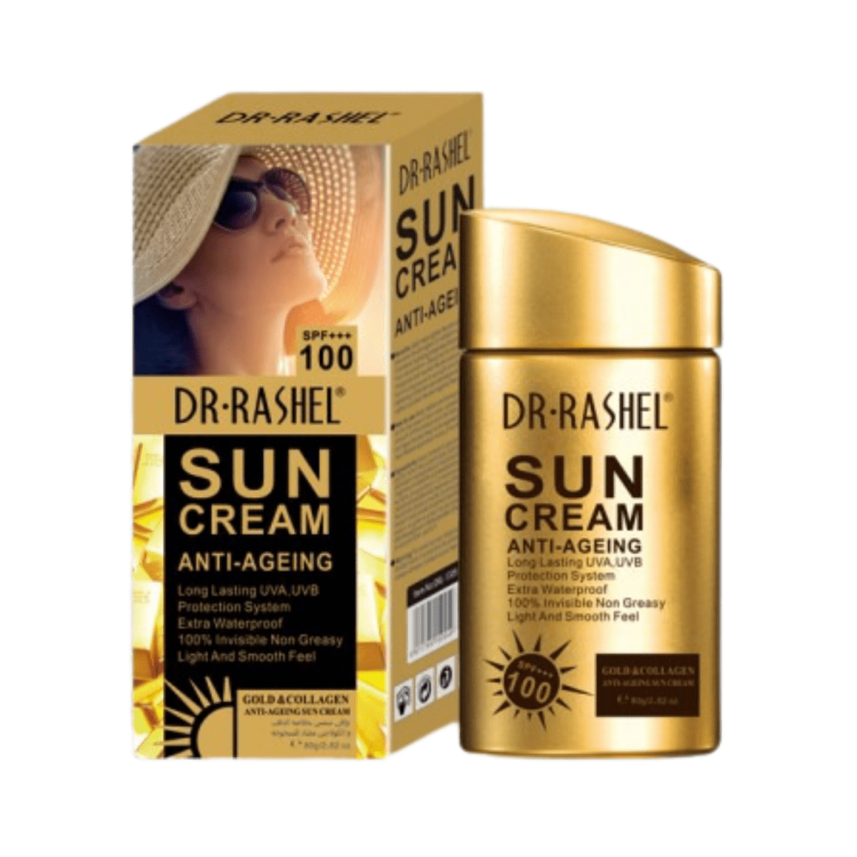 Dr Rashel Gold Collagen Sun Cream SPF 100 80g - Gift Point